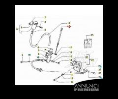 Trasmissione pompa freno anteriore Piaggio NRG NTT - 10