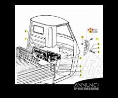 Paraurti anteriore destro Ape 50 FL FL2 FL3 - 2613