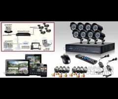 Kit di videosorveglianza 8 completo 1080p FI