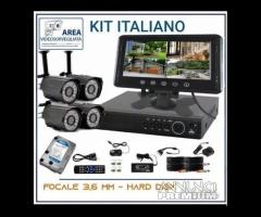 Kit 4 canali videosorveglianza AHD 1080p CN - 2