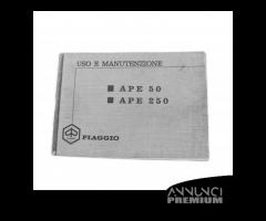 Manuale in PDF uso e manutenzione Ape 50 250 TL1 T