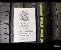 2 GOMME USATE 195/70R15C 104/102 R POINT.S -ESTIVE