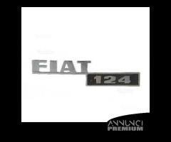 Scritta Emblema Targhetta auto Fiat 124