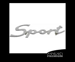 Scritta Emblema Targhetta auto Fiat Sport