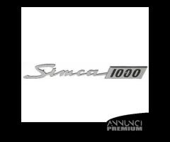 Scritta Emblema Targhetta auto Simca 1000 prima se