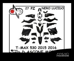 KIT CARENE TMAX 530 2015 2016 NERO LUCIDO 27 PZ - 1