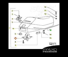 Scatola serratura sella Piaggio Vespa PK XL 50