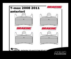 pastiglie anteriori sinterizzate Braking Tmax 530