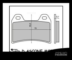Coppia pastiglie anteriori sinterizzate Ducati Mon - 1