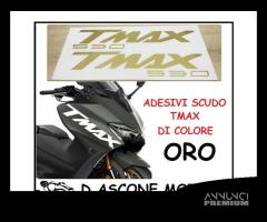 COPPIA ADESIVI SCUDO TMAX 530 2012 2016 ORO