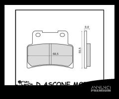 Coppia pastiglie freno anteriori organiche Kymco X - 1