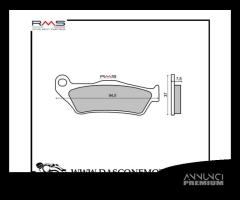 RMS - Coppia pastiglie freno anteriori organiche M - 1