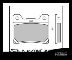 PASTIGLIE FRENO ORGANICHE YAMAHA XJR - 1