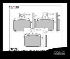 3 COPPIE PASTIGLIE ORGANICHE PIAGGIO X9 ANT E POST - 1