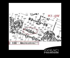 Albero primario cambio Minarelli W3 - QM - H3 - 11