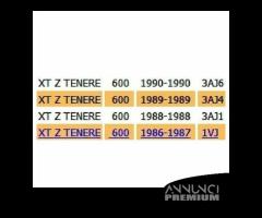 Parafango posteriore XT Z 600 Tenere dal 1986 1VJ2