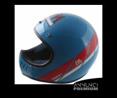 Casco FM Fimez Trophy azzurro epoca anni 80