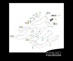 Fianchetto laterale destro Piaggio X9 Evolution - 25