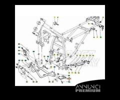 Attacco pedalina anteriore sinistra Gilera RC 3247