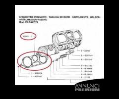 Profilo portastrumenti Gilera NGR 250 - RV - RX 32