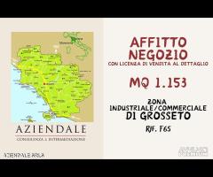 NEGOZIO MQ 1.153 A GROSSETO IN ZONA COMMERCIALE