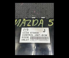 CENTRALINA CONTROLLO UNIT BCM MAZDA 5 CC3467560D K - 2