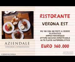 RISTORANTE VERONA EST ALTO FLUSSO AUTOMOBILISTICO