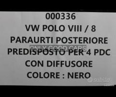 VW POLO VIII / 8 paraurti posteriore 000336