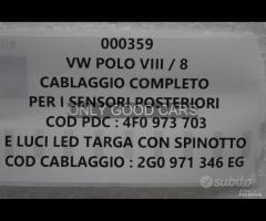 VW POLO VIII / 8 cablaggio e sensori post 000359