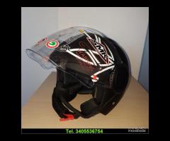 NUOVO CASCO JET COLORE NERO OPACO OMOLOGATO