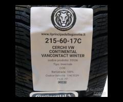 4 GOMME E CERCHI VW 215 60 17C CONTINENTAL A35536