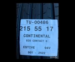 4 PNEUMATICI 215/55 R17 CONTINENTAL PARI AL NUOVO - 9