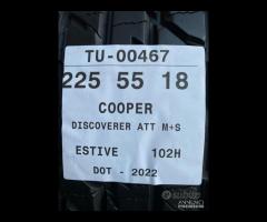 4 PNEUMATICI 225/55 R18 COOPER ESTIVE 90% - 10