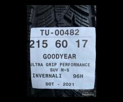 4 PNEUMATICI 215/60 R17 GOODYEAR INVERNALI 90% - 9