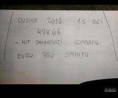 Kit radiatori completo duster 2018 1.5 dci k9kg6 - 1