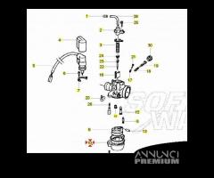 Vaschetta per carburatori scooter Dell'Orto PHVA e - 6