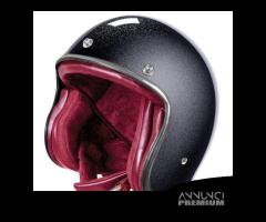 CASCO JET MOTO VINTAGE QUARTZ GLITTERATO +OCCHIALI