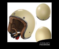 CASCO JET MOTO CAFE RACER STORMER VINTAGE OCCHIALI