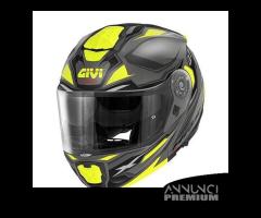 CASCO MODULARE MOTO GIVI X27 GIALLO DOPPIA VISIERA