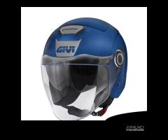 CASCO JET MOTO GIVI 12.5 BLU OPACO DOPPIA VISIERA