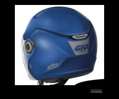 CASCO JET MOTO GIVI 12.5 BLU OPACO DOPPIA VISIERA