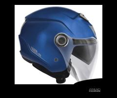 CASCO JET MOTO GIVI 12.5 BLU OPACO DOPPIA VISIERA