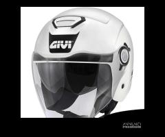 CASCO JET MOTO GIVI 12.5 BIANCO DOPPIA VISIERA