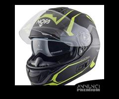 CASCO INTEGRALE MOTO NOS NS7F GIALLO FIBRA VETRO