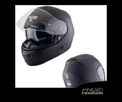 CASCO INTEGRALE MOTO NOS NS7F NERO OP FIBRA VETRO