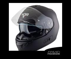 CASCO INTEGRALE MOTO NOS NS7F NERO OP FIBRA VETRO