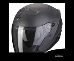 CASCO JET SCORPION EXO 230 TITANIO DOPPIA VISIERA