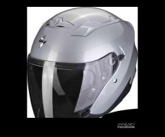 CASCO JET SCORPION EXO 230 GRIGIO DOPPIA VISIERA