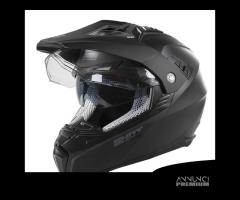 CASCO MOTO ENDURO FUORISTRADA OFF ROAD SHOT NERO