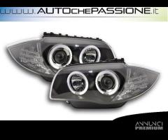 Fari angel eyes neri BMW SERIE 1 E81 E87 E82 E88 2